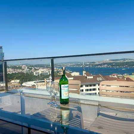 Lovely Penthouse, Sea View&terrace In Taksim Provincia di Istanbul